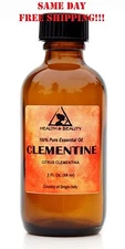 CLEMENTINE ESSENTIAL OIL ORGANIC AROMATHERAPY NATURAL 100% PURE GLASS 2 OZ 59 ml
