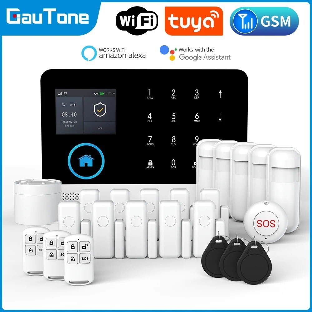 Smart Home Wireless Burglar Alarm System with TuyaApp Control