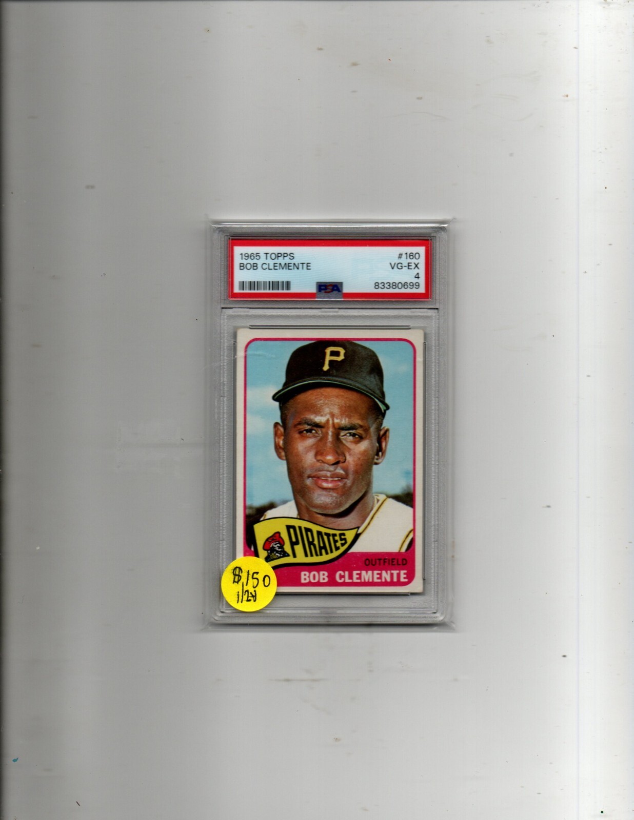 1965 Topps Baseball #160 Bob Clemente PSA4 $134.95! LOOK!