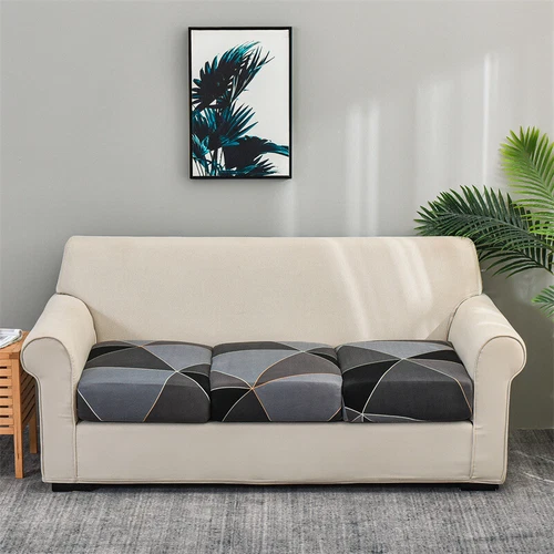 1-4 Seat Sofa Seat Cushion Covers Stretch Couch Cushion Slipcovers Protector US - Picture 4 of 33
