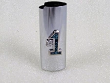 Vintage Silver Tone #1 LOGO Chip Turquoise LIGHTER Cover Sleeve Case 