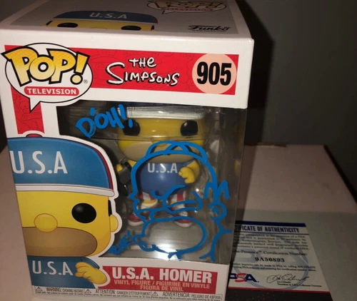 Tone Rodriguez Artist USA Homer Simpsons #905 Sketched Signed Funko PSA