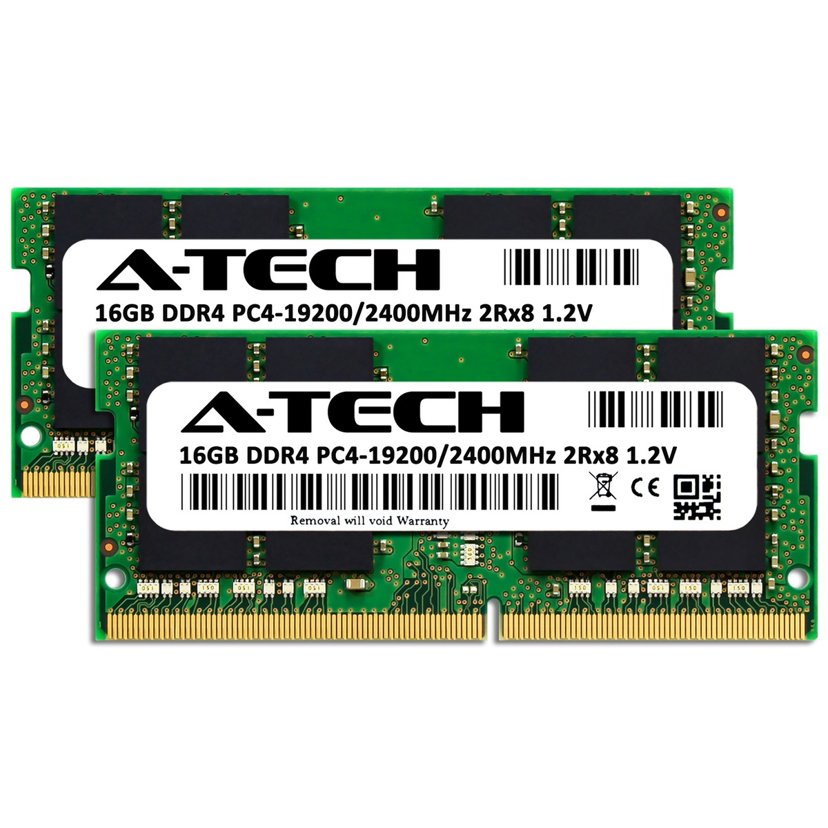 DDR4RAM 32gb（2×16gb） A-Tech 32GB 2 x 16GB PC4-19200 Laptop SODIMM DDR4 2400 MHz 2Rx8