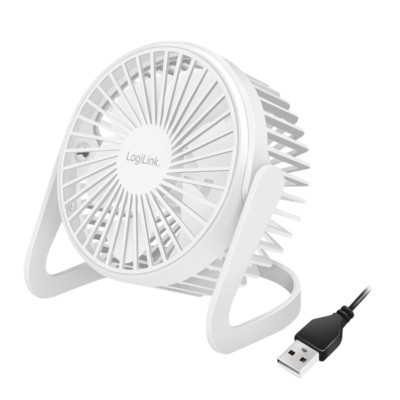USB Tischventilator Computer Ventilator Lüfter Mini Fan Schreibtisch leise weiß