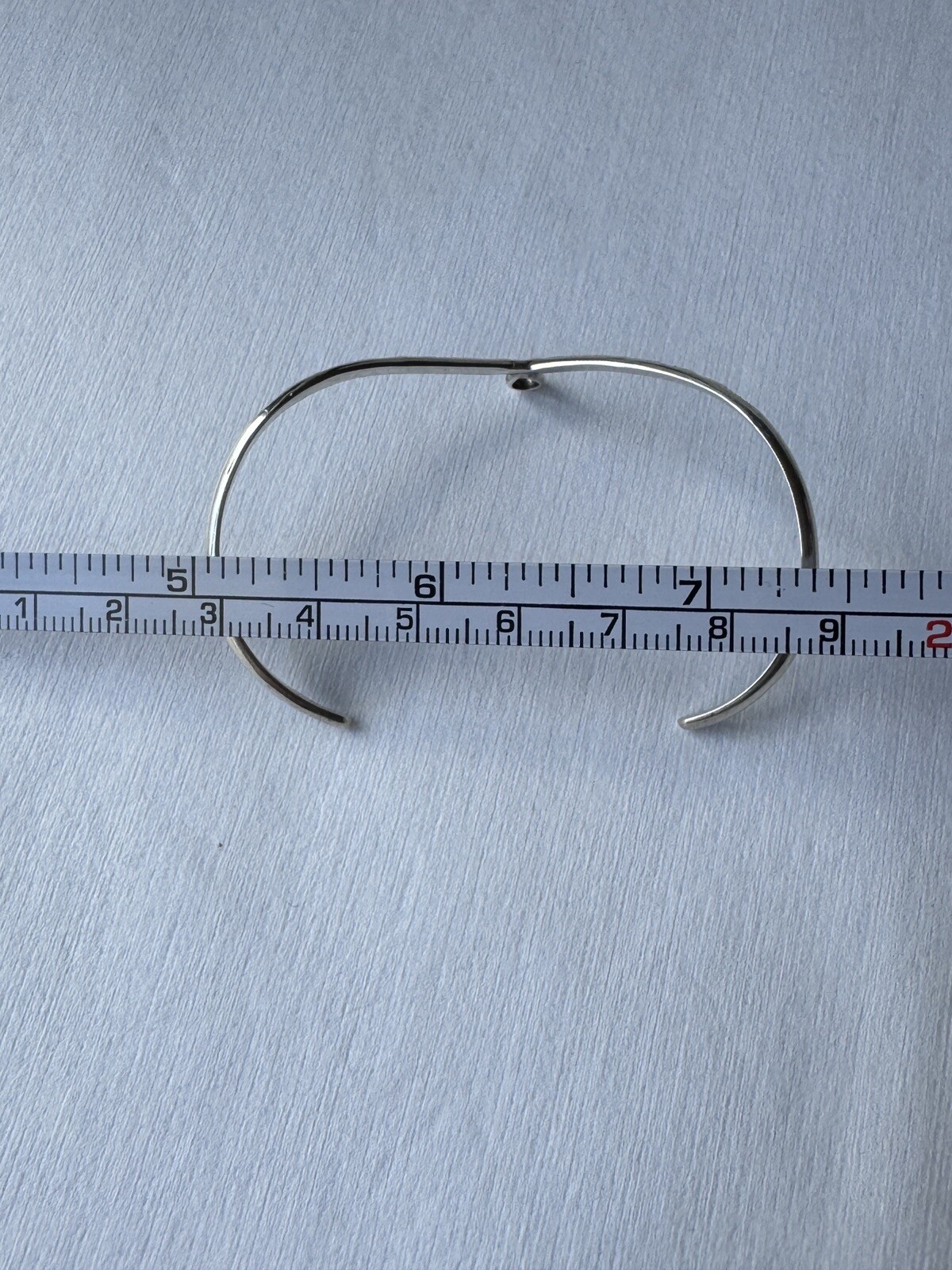 Handmade Adjustable Bracelet Cuff Silver Plated - image 5