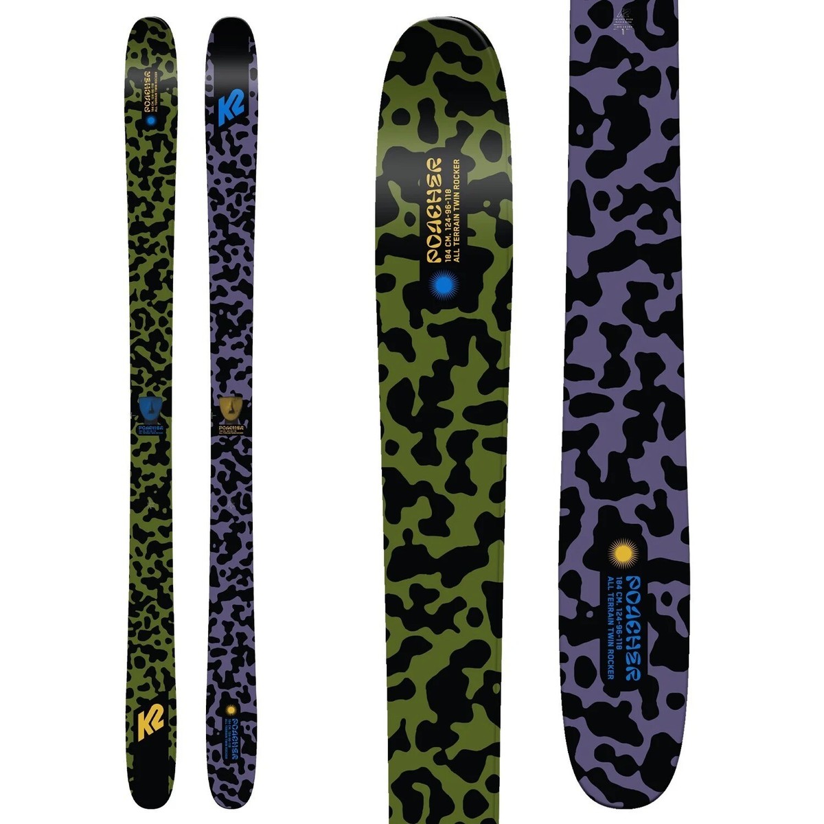 2023 K2 Poacher Twin Tip 163 cm Skis | eBay