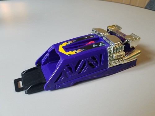HOT WHEELS KOOL TOYZ POWER LAUNCHER PURPLE FLAMES CHROME LOOSE