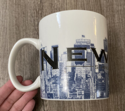 16 oz pottery coffee mugs Polish Pottery 16 oz Bubble Mug Blue Dogwood main image 0