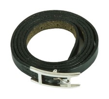 Authentic Hermes black leather belt or bracelet
