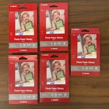 Genuine Canon Photo Paper Glossy 4x6 5 Sealed Packs 250 Total GP-701