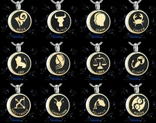 New Horoscope Constellations Cremation Urn Keepsake Ashes Memorial Necklace