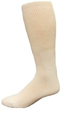 MediPeds Men's Coolmax Crew Socks, 4-Pack, White, Shoe Size: 12-15