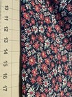 Vintage 4 Yards 35" Blue Pink White Flower Print Fabric Cotton USA 46" Width — photo 5
