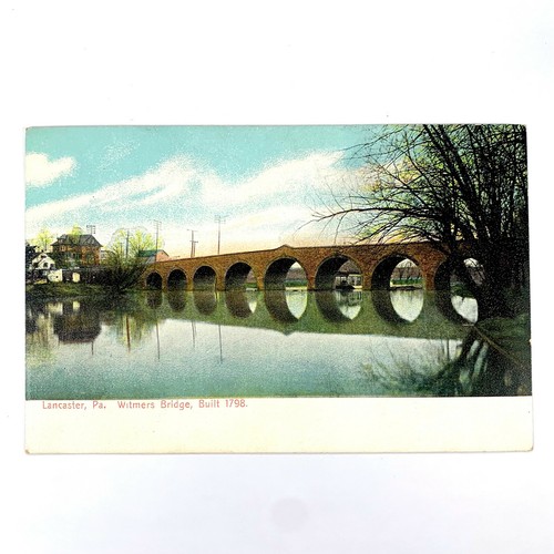 Postkarte Pennsylvania Lancaster PA Witmers Bridge vor 1907 ungeteilt unbespielt