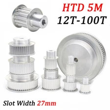 HTD 5M Timing Belt Pulley Drive Pulley BF-Type 12-100T,For 25mm Wide Timing Belt