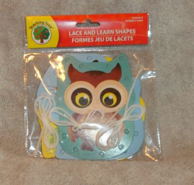 New Teaching Tree Lace and  Shapes Animals 