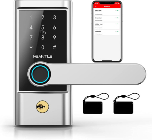 Smart Lock HEANTLE Keyless Entry Door Locks Fingerprint Bluetooth Electronic Le
