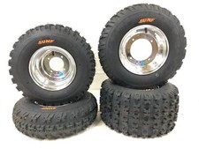 Llantas traseras delanteras pulidas DWT Sunf A031 XC neumáticos Yamaha Raptor 700 660 250
