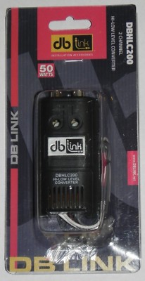  DB DBHLC200 High-Low Converter RCA Input Adjustable Output Level Control Hi-Lo 
