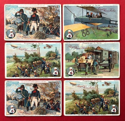 6 x merchant collectible picture RÜGER HANSI cocoa around 1910 (92179