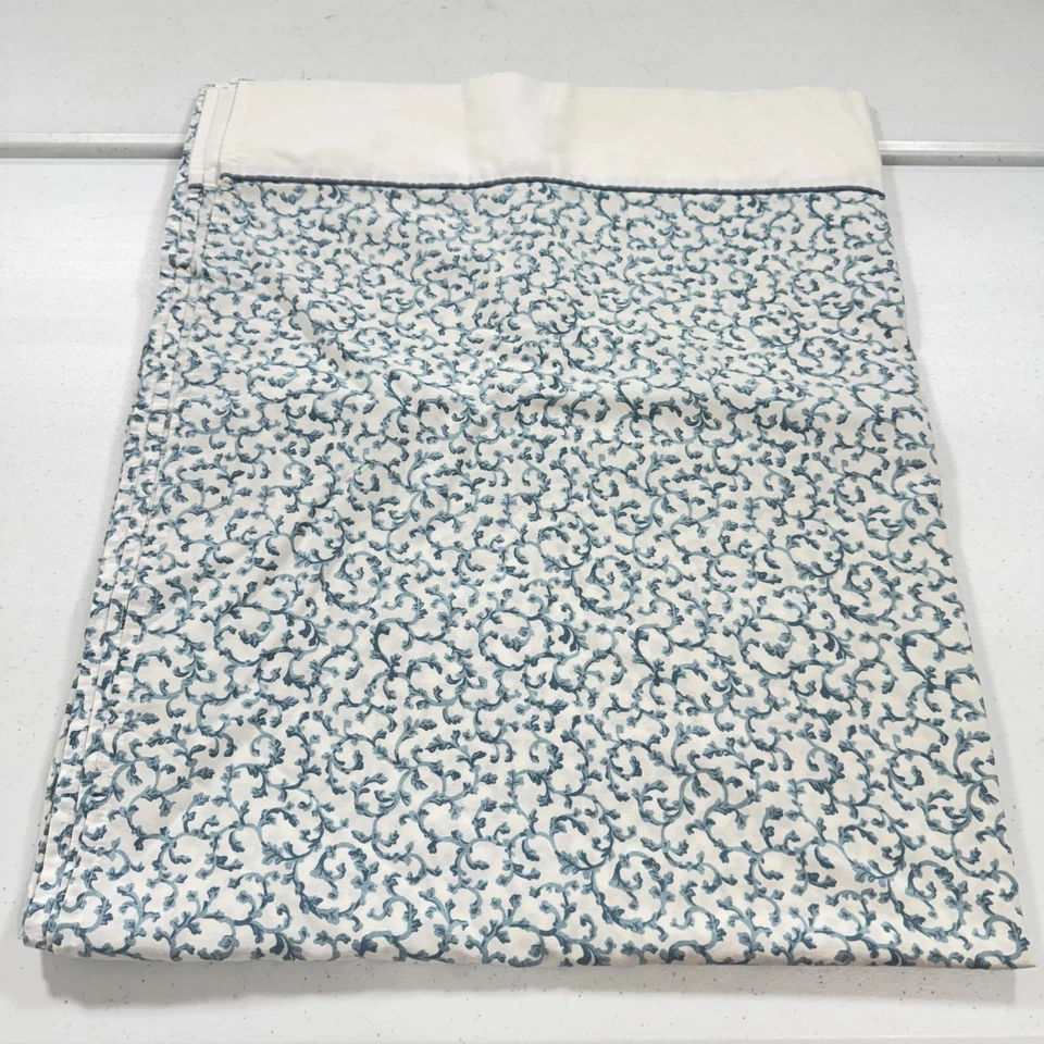 Sábana plana vintage croscill azul completo floral mezcla algodón y2k años 90 80 Foto 2 de 4