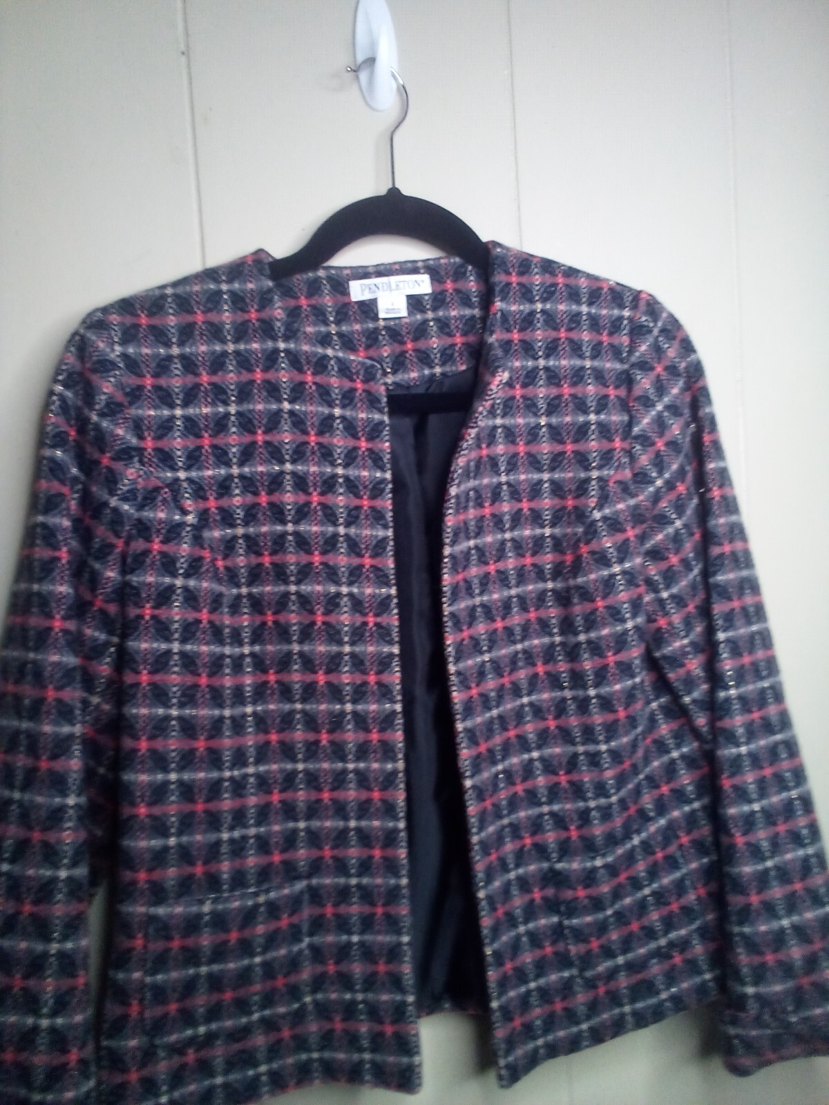 Pendleton Blazer Jacket 4 Wool Cashmere Lined Bla… - image 13