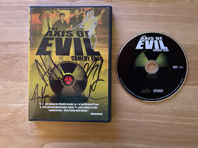 The Axis of Evil Comedy Tour DVD Autographed Signed Maz Jobrani Aron Kader
