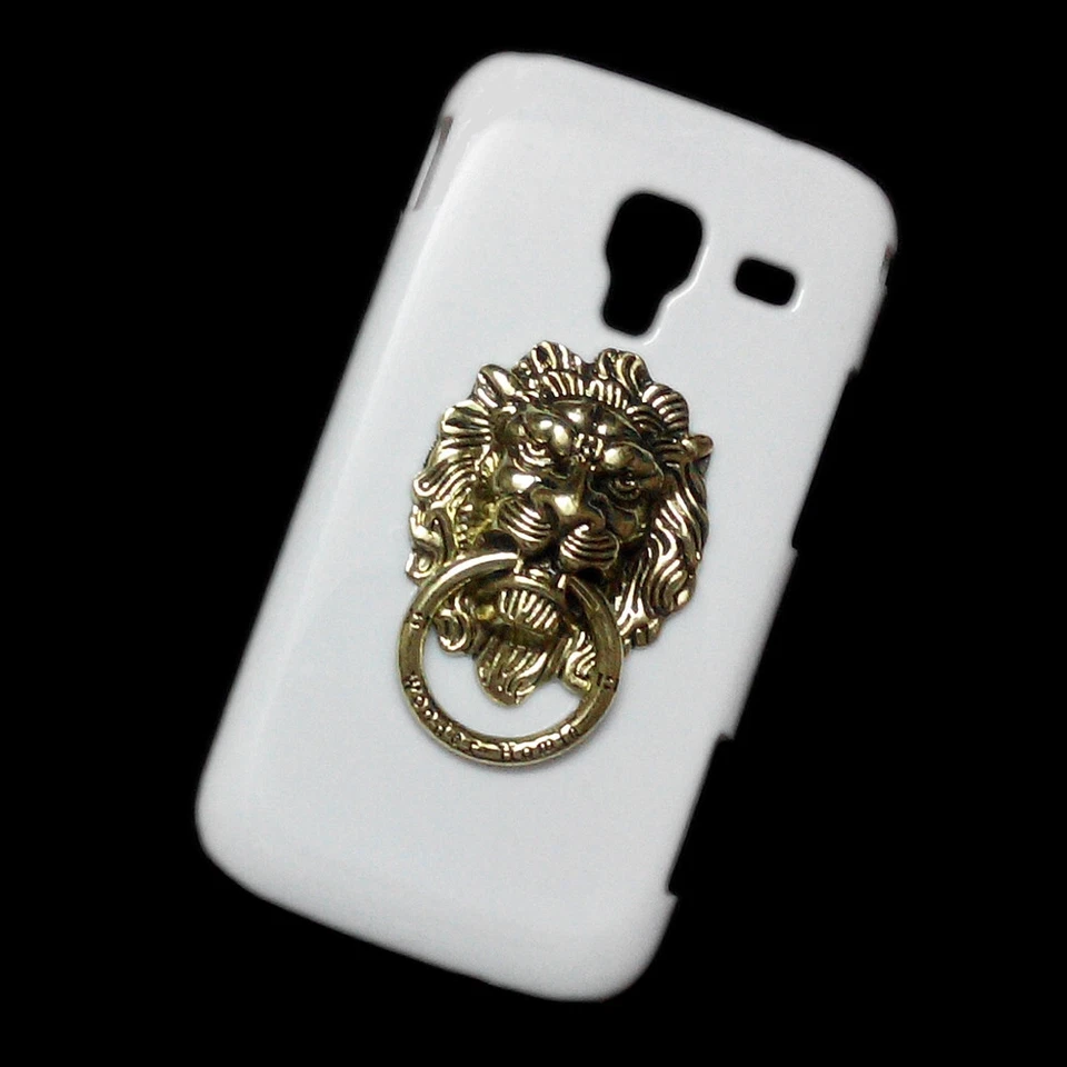 Cover For Phones 3D Bronze Lion Finger Ring Stand Holder Hard Back Skin Case - Image 4 of 4