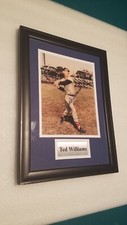 TED WILLIAMS signed Auto Photo Boston Red Sox Certified & Framed 