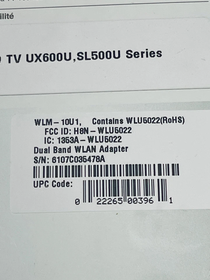 Toshiba WLM-10U1 Adaptador WLAN Inalámbrico Doble Banda 2.4 / 5 GHz WLU5022 Nuevo Foto 3 de 4
