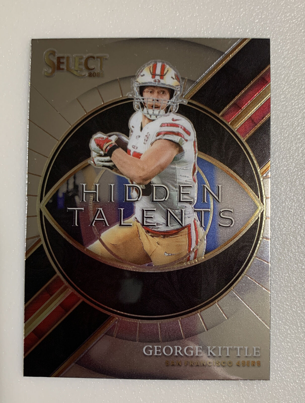 2021 George Kittle Panini Select Silver Hidden Talents 49ers HT-17