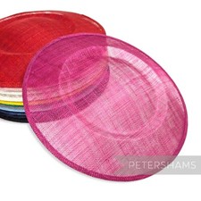 Large 29cm Round Saucer / Plate Sinamay Fascinator Hat Base for Millinery