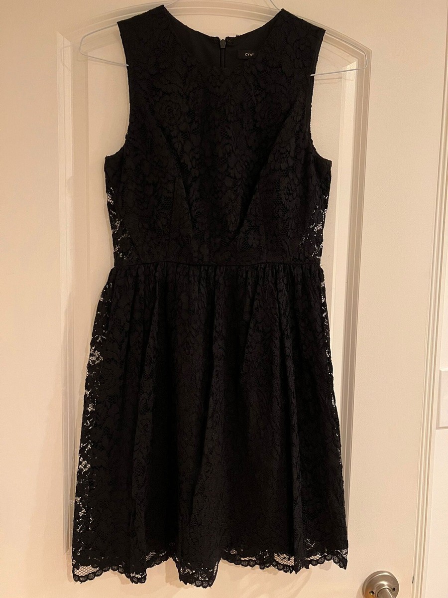 Cynthia Steffe Black Lace Dress