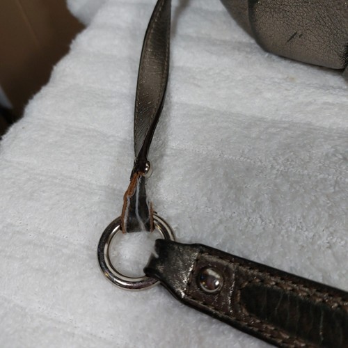 Coach Madison Metallic Lindsey Leather Satchel Purse Bag 18815 Handbag - Picture 8 of 12