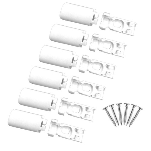 6Pcs Universal Pleated Blind Clamp Brackets with Screws for Enhances Stability - Picture 9 of 11