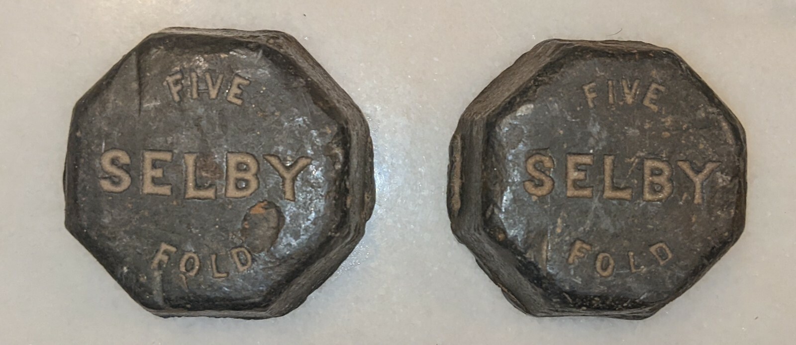 2 Selby Five Fold 5lb lead ingots eBay