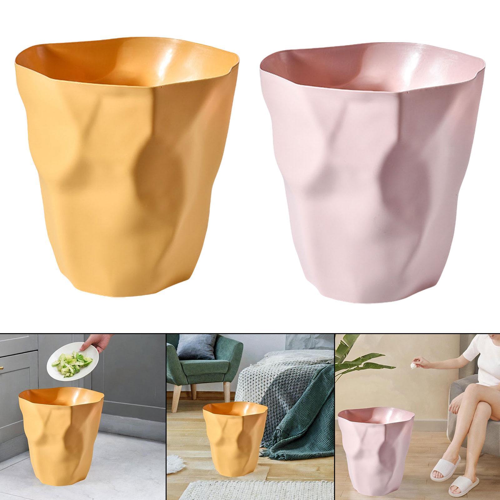 Trash Can Rubbish Bin without Lid Waste Bin Wastebasket Garbage Container Can-image