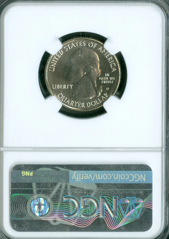 2017 D EFFIGY MOUNDS QUARTER NGC MS66 PL PQ MAC SPOTLESS   * - Image 2 of 2