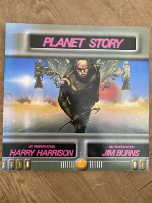 PLANET STORY Harry Harrison & Jim Burns 1979 SF 1st edition lavish artwork