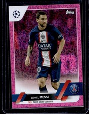 2022-23 Topps UEFA Lionel Messi Pink Sparkle Foil #1 PSG