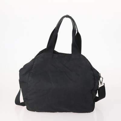PRADA Shoulder Bag Nylon 2 Set Black Auth YKZ1068 | eBay