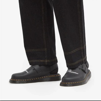 Dr. Martens x Pleasures Jorge Mule Black Slip on Sling Back 12