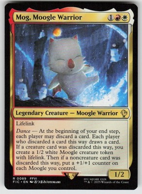 Mog, Moogle Warrior Rare Commander: FINAL FANTASY 89 MTG Near Mint