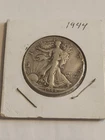 1944 Walking Liberty Half Dollar, 90% Silver, USA 50c