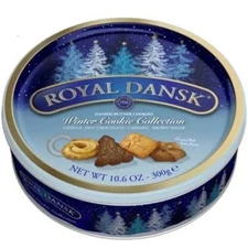 Royal Dansk Winter Cookie Collection 10.6oz Gourmet Cookies Gift Box