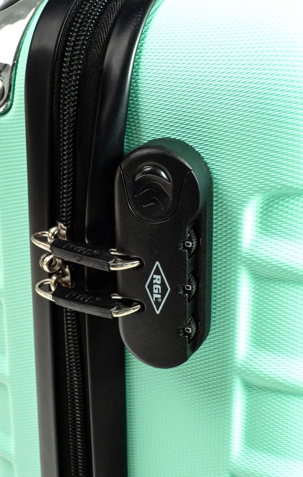 RGL 730 Hartschalenkoffer L XL XXL Reisekoffer Trolley 4 Rollen Schloss Koffer - Bild 2 von 4