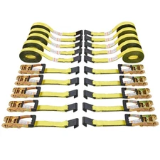 VEVOR 10 Pack Ratchet Tie Down Straps 10000 lbs 2" x 30' Heavy Duty for Cargo