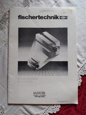 fischertechnik  Programm , Einzelteilübersicht , 18 S.                [13]