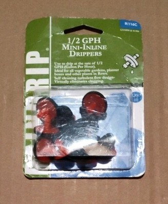 Raindrip Spot Drip Irrigation Mini In-Line 0.5 gph 10 pk R116C