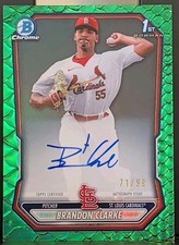 BRANDON CLARKE Bowman Chrome 2026 Green Refractor /99 Auto